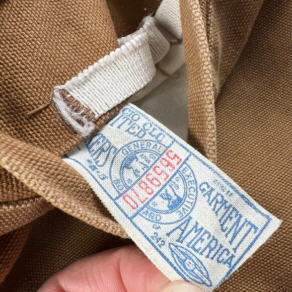 Carhartt Vintage Sherpa Lined men’s Vest 6SV 1983 Workwear Size Large - Picture 10 of 10